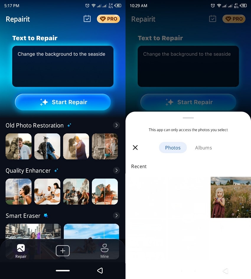 choose image for editing