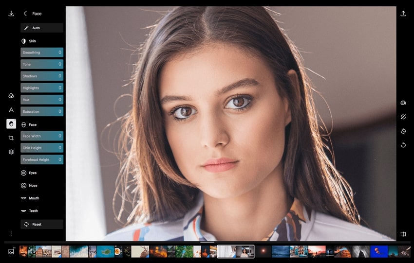 edit photos with polarr