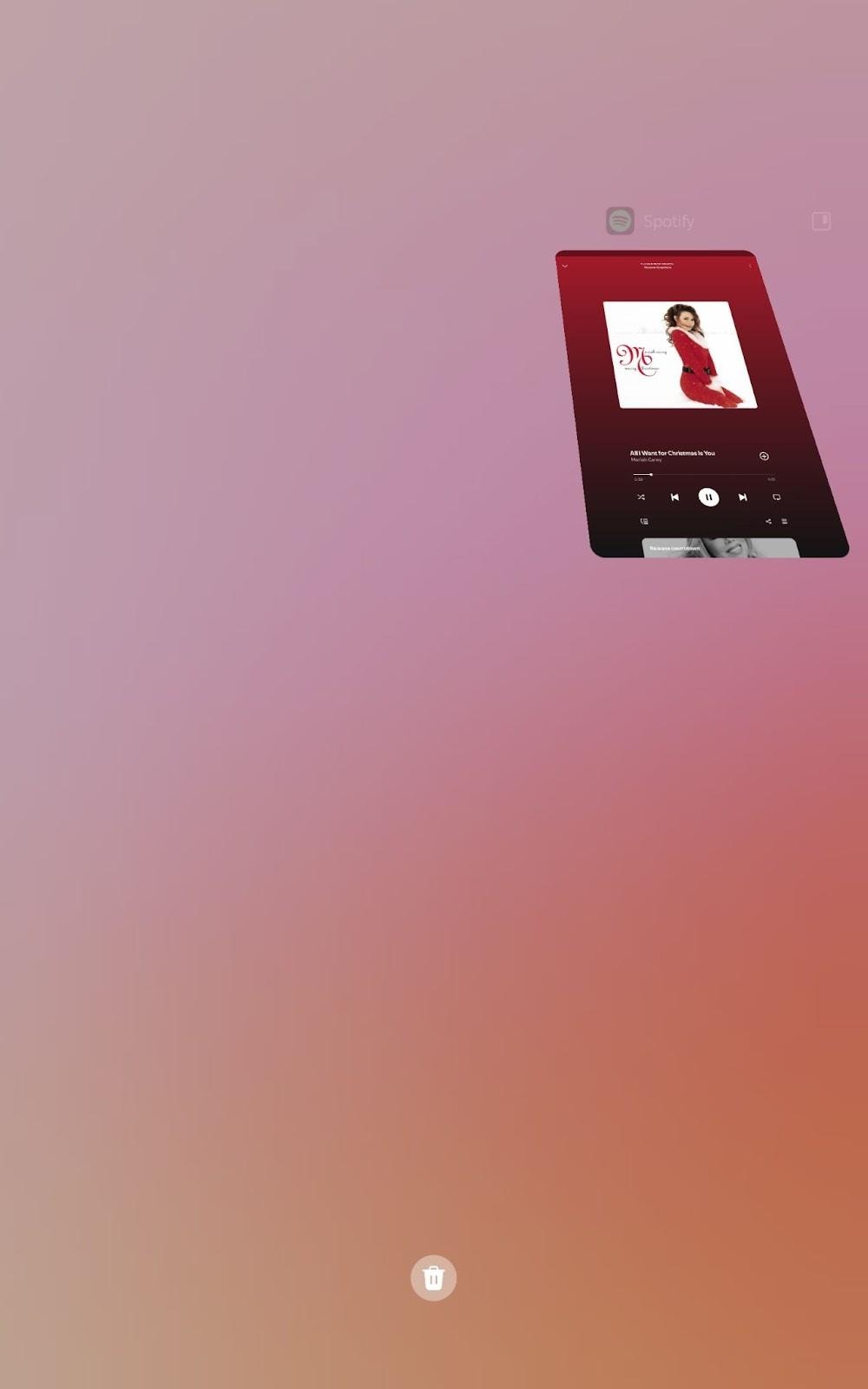 close the spotify