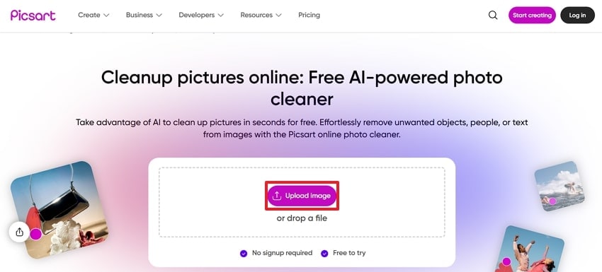 add image on picsart