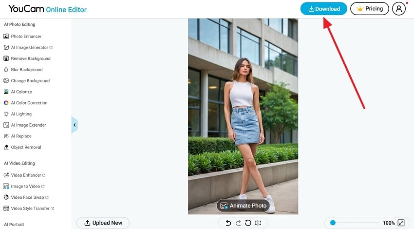 download the final result