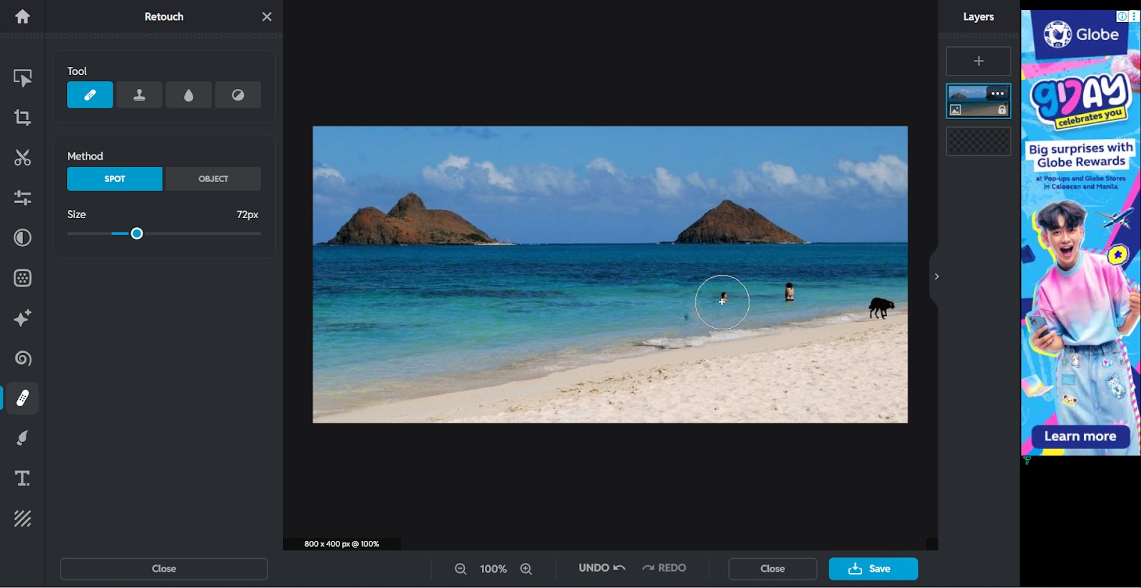 retouch features