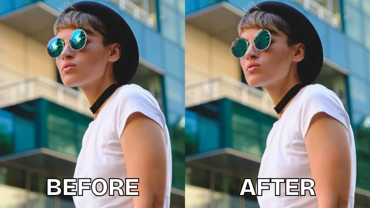 remove glare from photos using pixlr