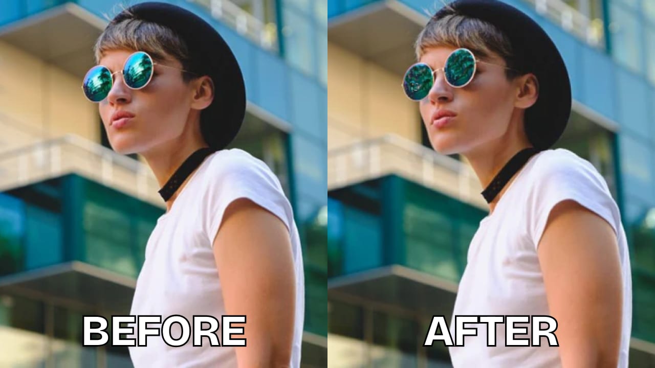 remove glare from photos from gimp