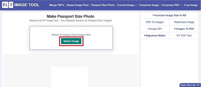 press seleect image to add picture