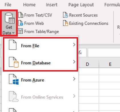 get data from file or database