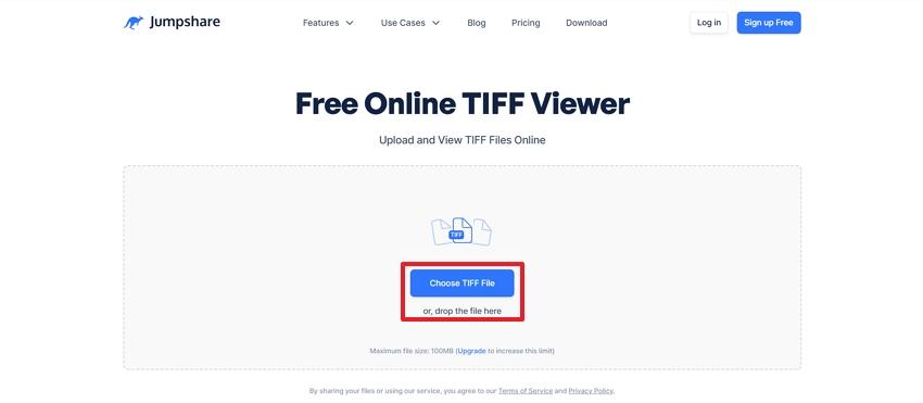 jumpshare tiff file guide