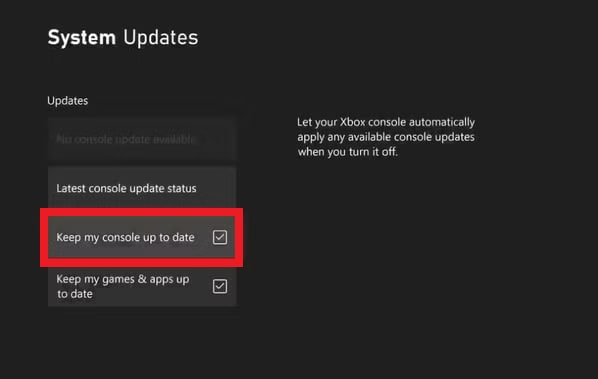 keep my console up to date
