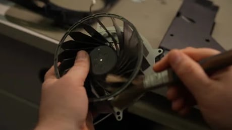 clean console and fan