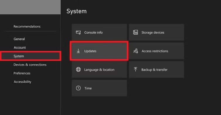 system updates