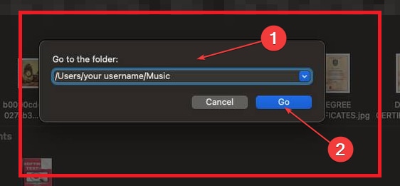music folder