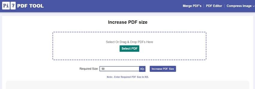 increase pdf size for resolution