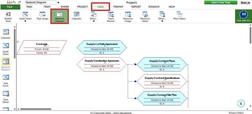 view network diagram