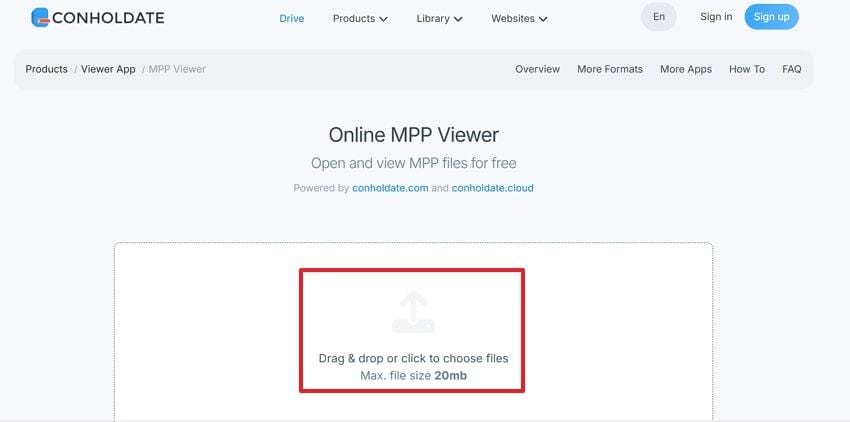 access mpp file