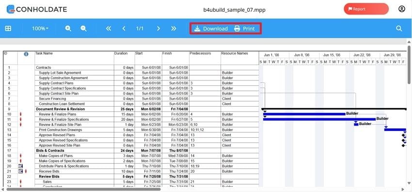 examine mpp file and download