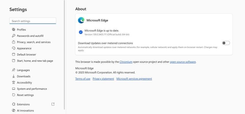 relaunch microsoft edge