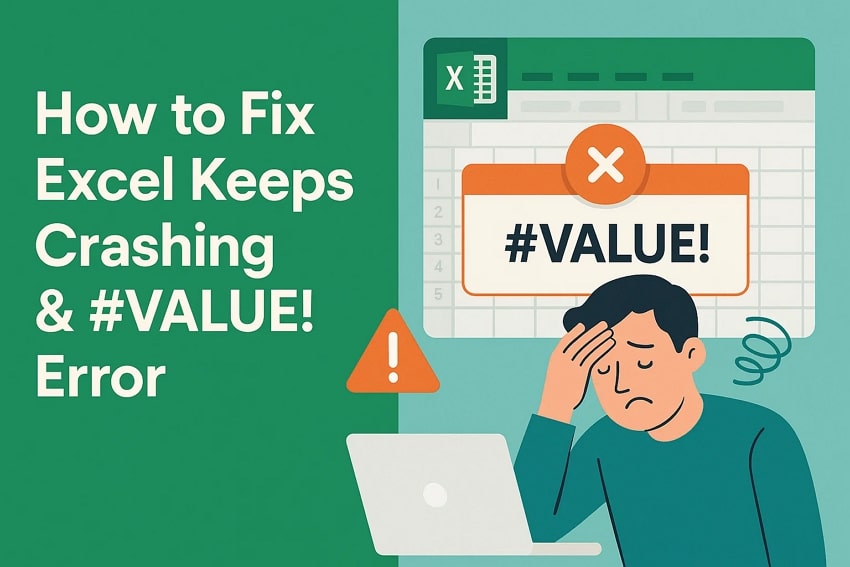 Excel Keeps Crashing: Proven Fixes for Crash and #VALUE! Error
