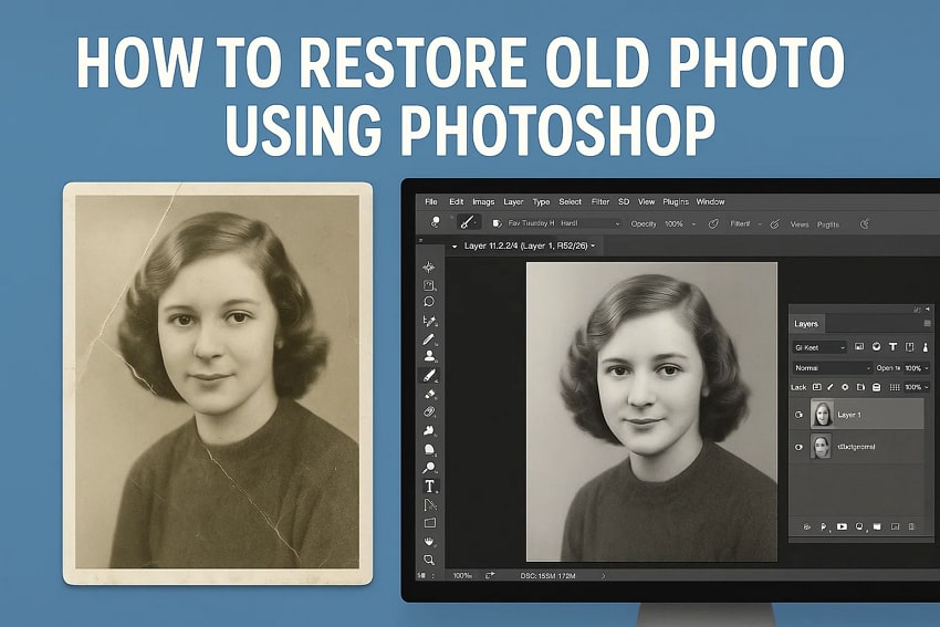 Restore Old Photo Photoshop: Complete Guide to Photoshop Photo Restoration