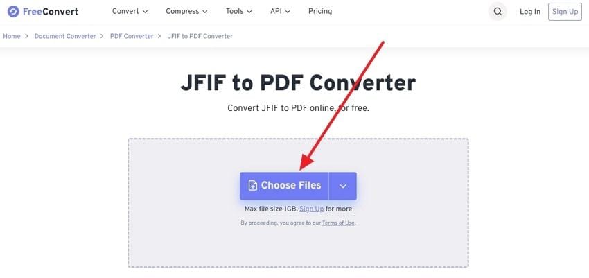 upload jfif files