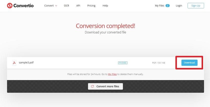 save the final formatted file