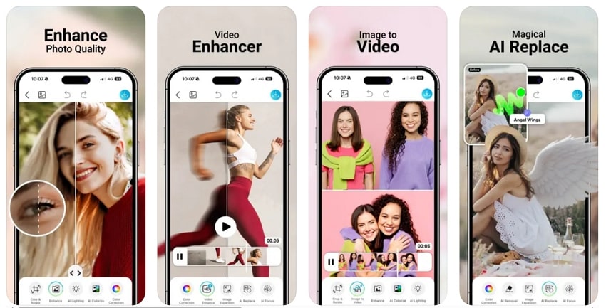 youcam enhance old image restoration