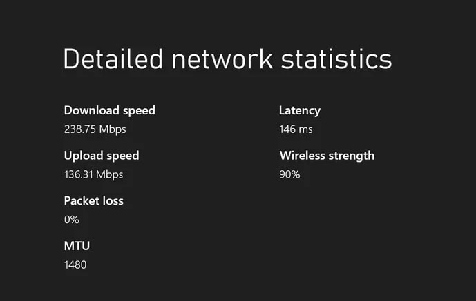 connection details