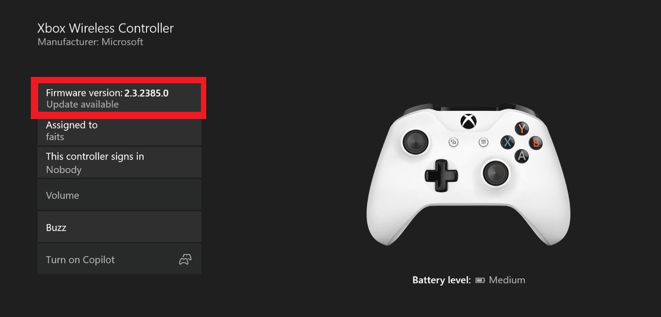 firmware version