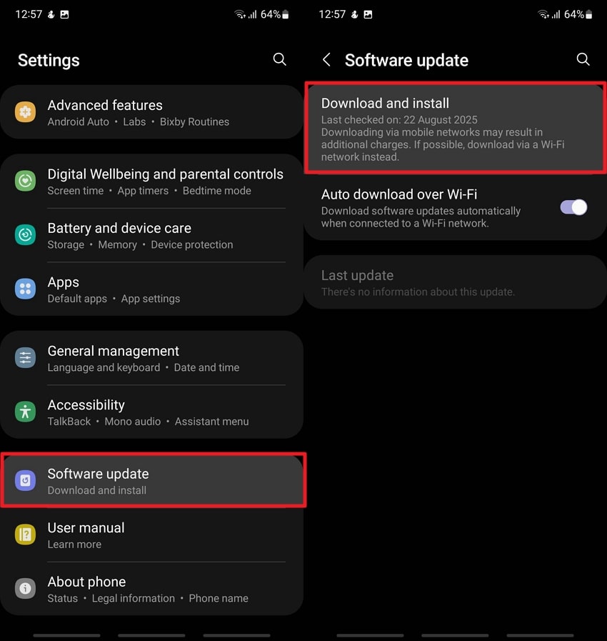 update android os and firmware
