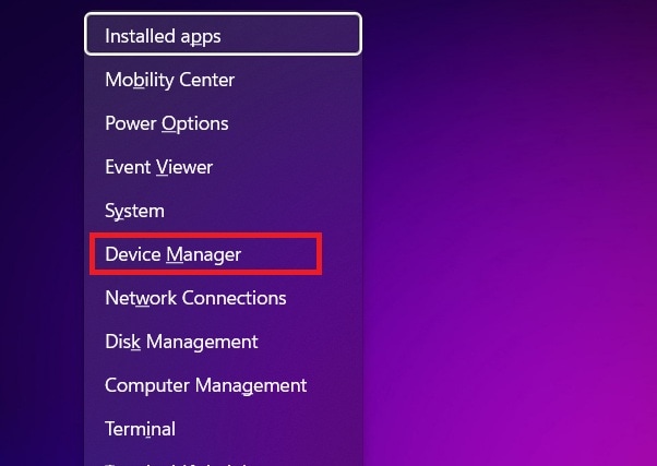 device manager