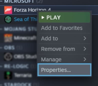 forza horizon 4 steam properties