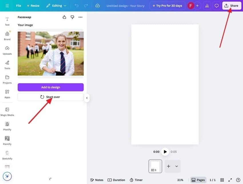 share button canva