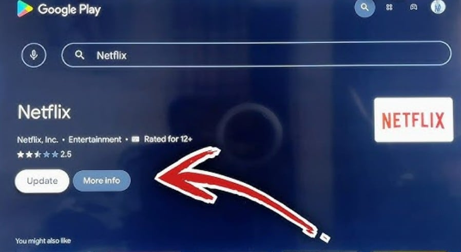 update netflix on tv