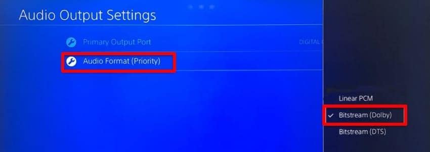 set audio output priority