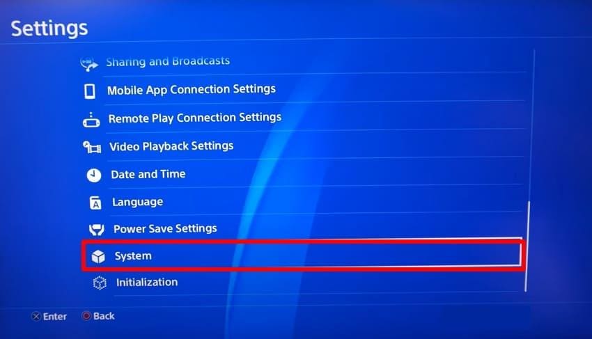 locate system settings