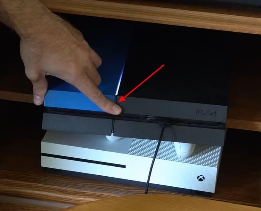 press and hold power button ps4