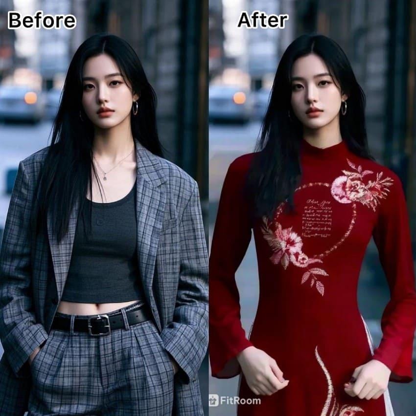 before and after in fitroom app