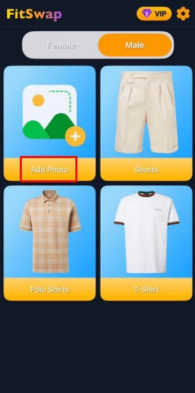 choose style after adding photo