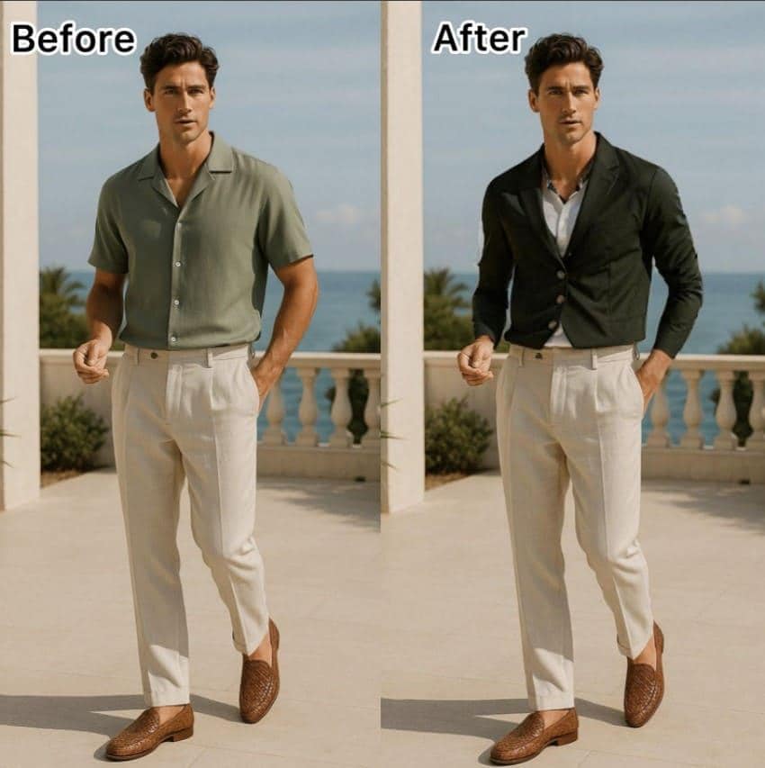 before and after in fotor app