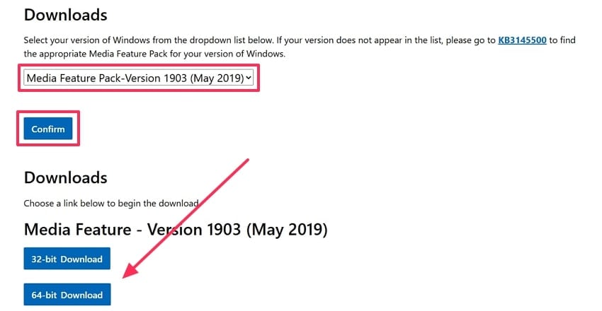 choose media feature