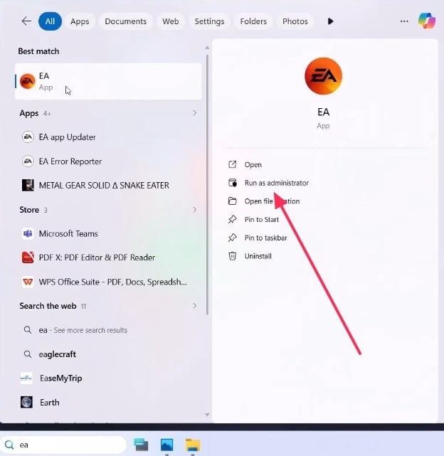 run ea fc 26 as administrator