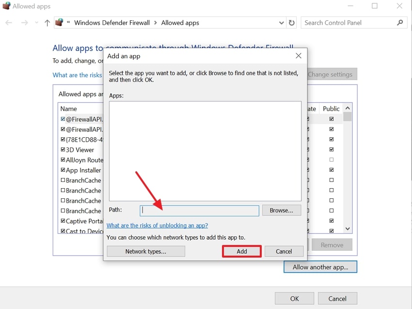 add to app exclusion