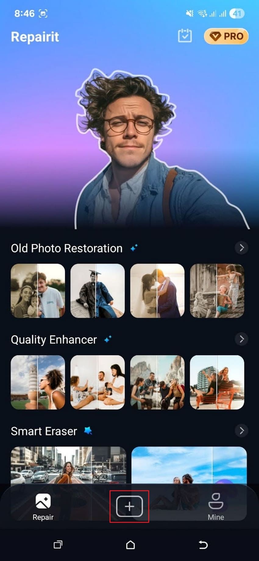 repairit app upload photo