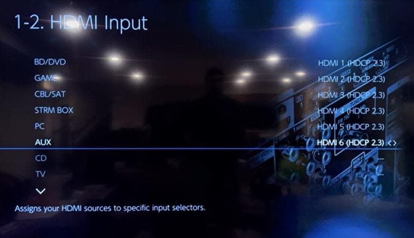 check correct input source