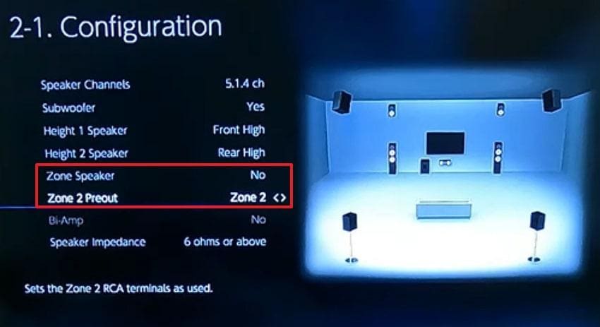 inspect zone 2 settings