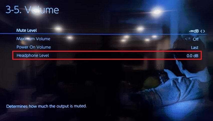 check headphone level settings