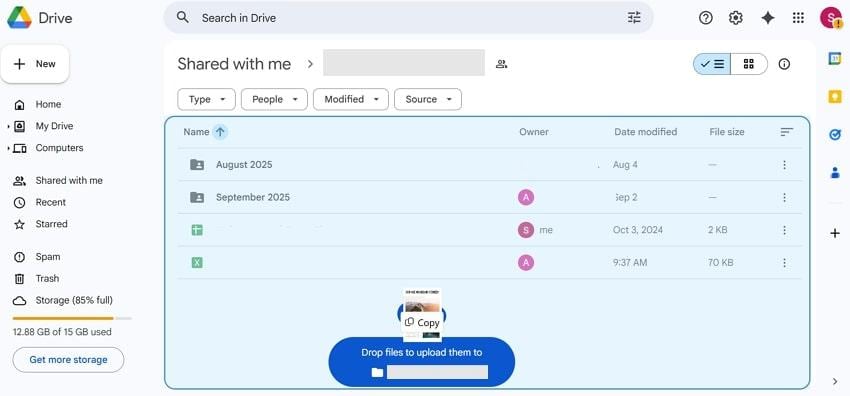 share pdf on google drive