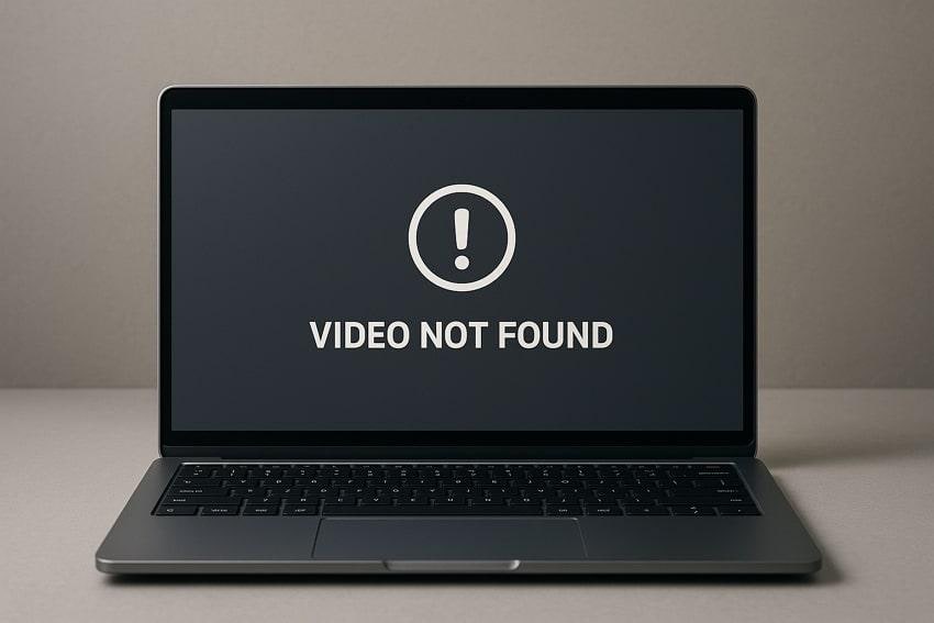 what video not found mean