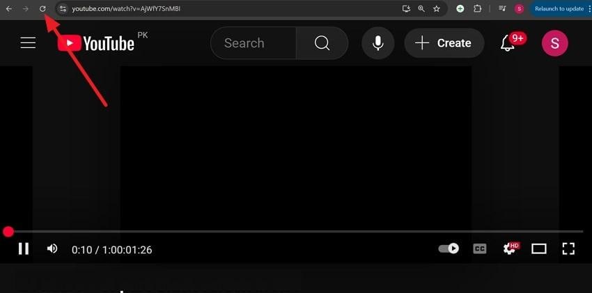refresh or reload webpage