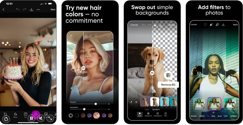 picsart blur photo editing app