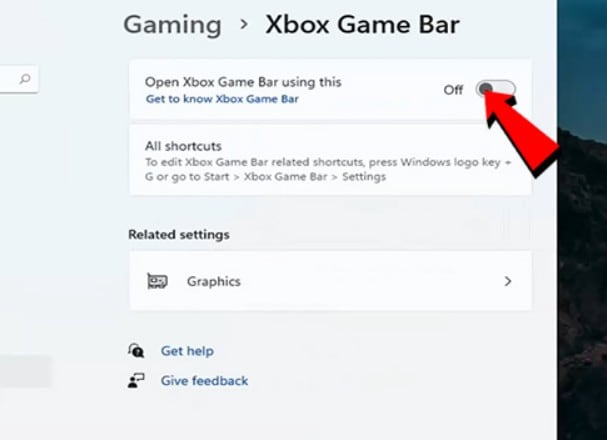 xbox game bar windows settings